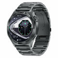 AK83 Multifunction Sports Wristwatch Bluetooth-Compatible Calling Health Monitor Smart Watch, Steel Strap