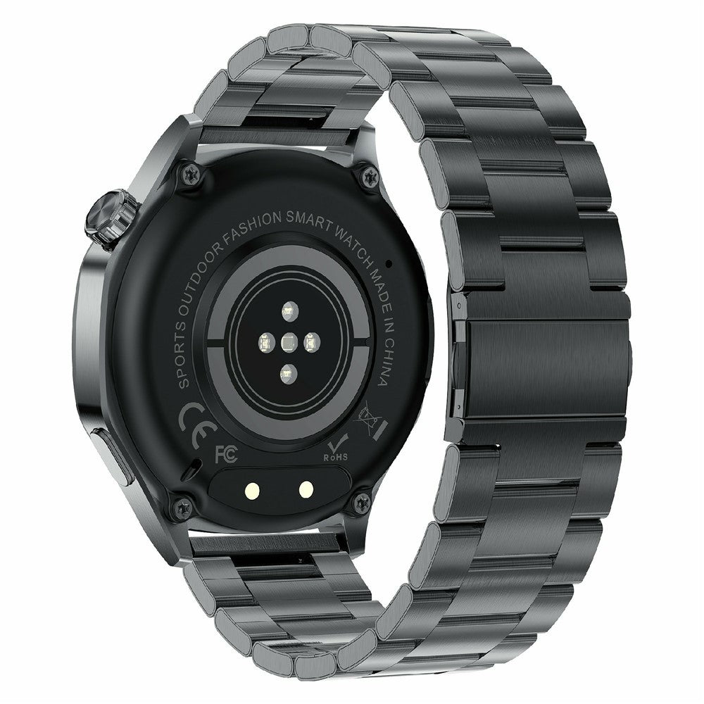 AK83 Multifunction Sports Wristwatch Bluetooth-Compatible Calling Health Monitor Smart Watch, Steel Strap
