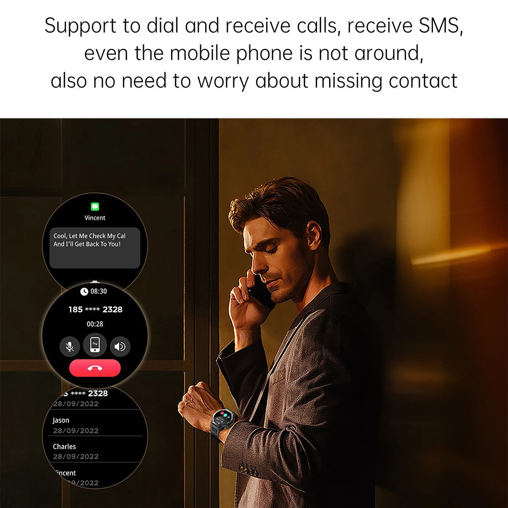 KT85 Smart Watch Waterproof Rugged Outdoor Bluetooth-Compatible Call LED Flashlight Sports Fitness Tracker Watch