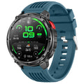HT33 Health Monitoring Bluetooth-compatible Smart Watch 1.7 Inch IPS Screen Sports Wristwatch with LED Flashlight