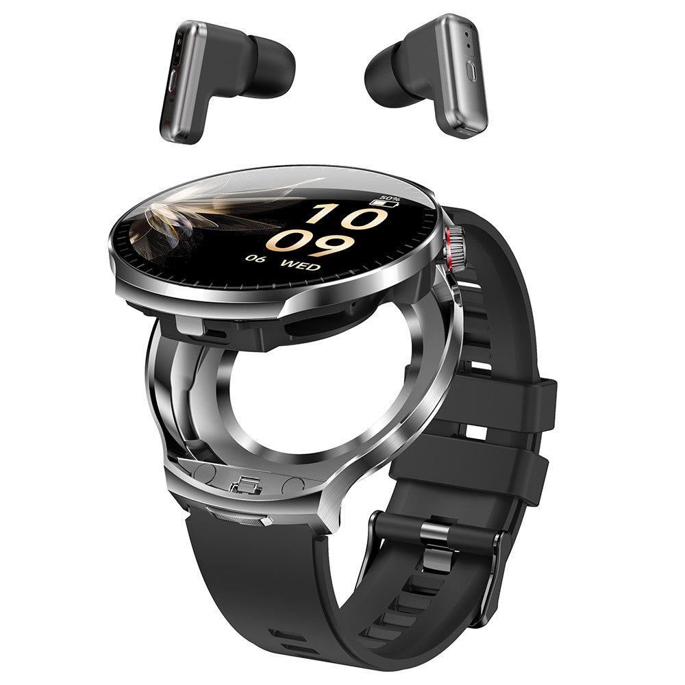 T100 Smart Watch with TWS Earbuds – Health Monitoring, Sports Tracking