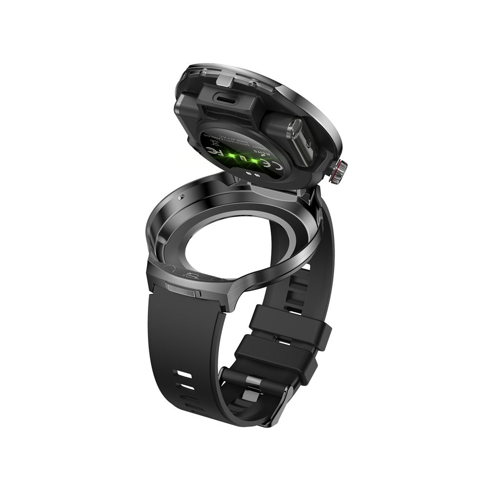 T100 Smart Watch with TWS Earbuds – Health Monitoring, Sports Tracking