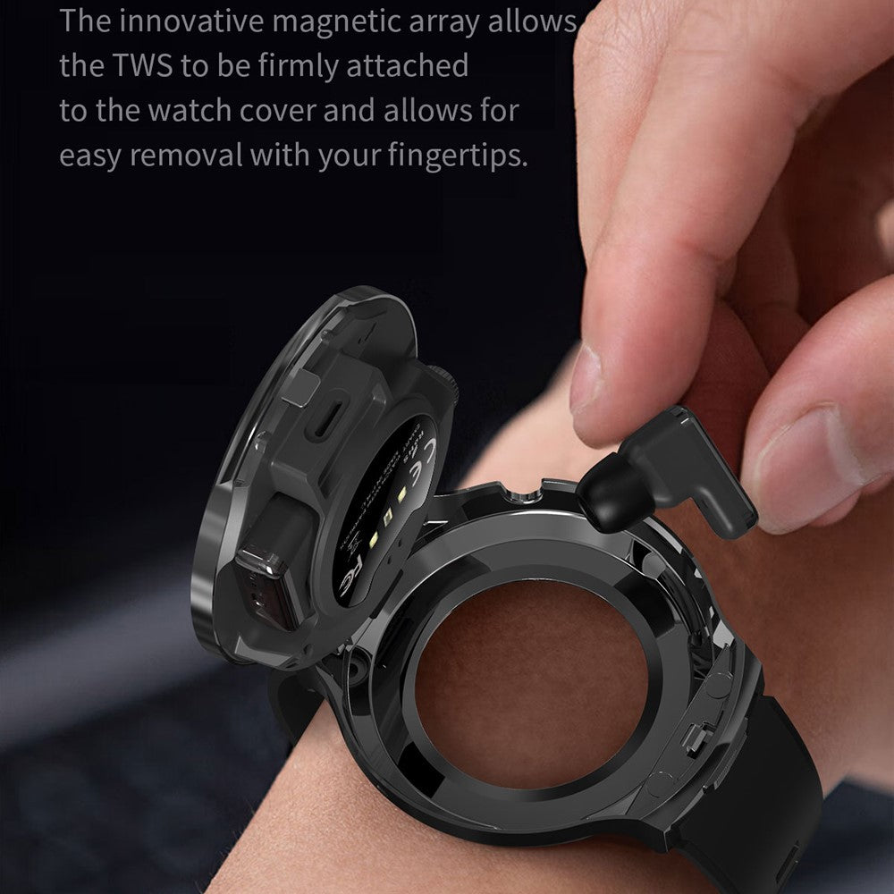 T100 Smart Watch with TWS Earbuds – Health Monitoring, Sports Tracking