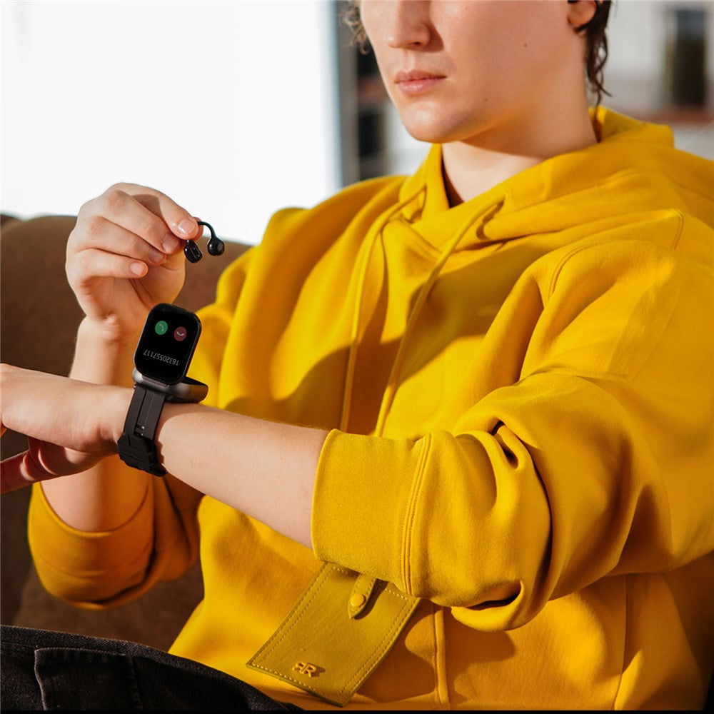 2-in-1 Smart Watch & Bluetooth Earbuds – Health Monitoring, Silicone Strap