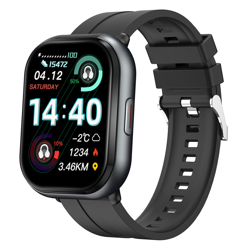 2-in-1 Smart Watch & Bluetooth Earbuds – Health Monitoring, Silicone Strap