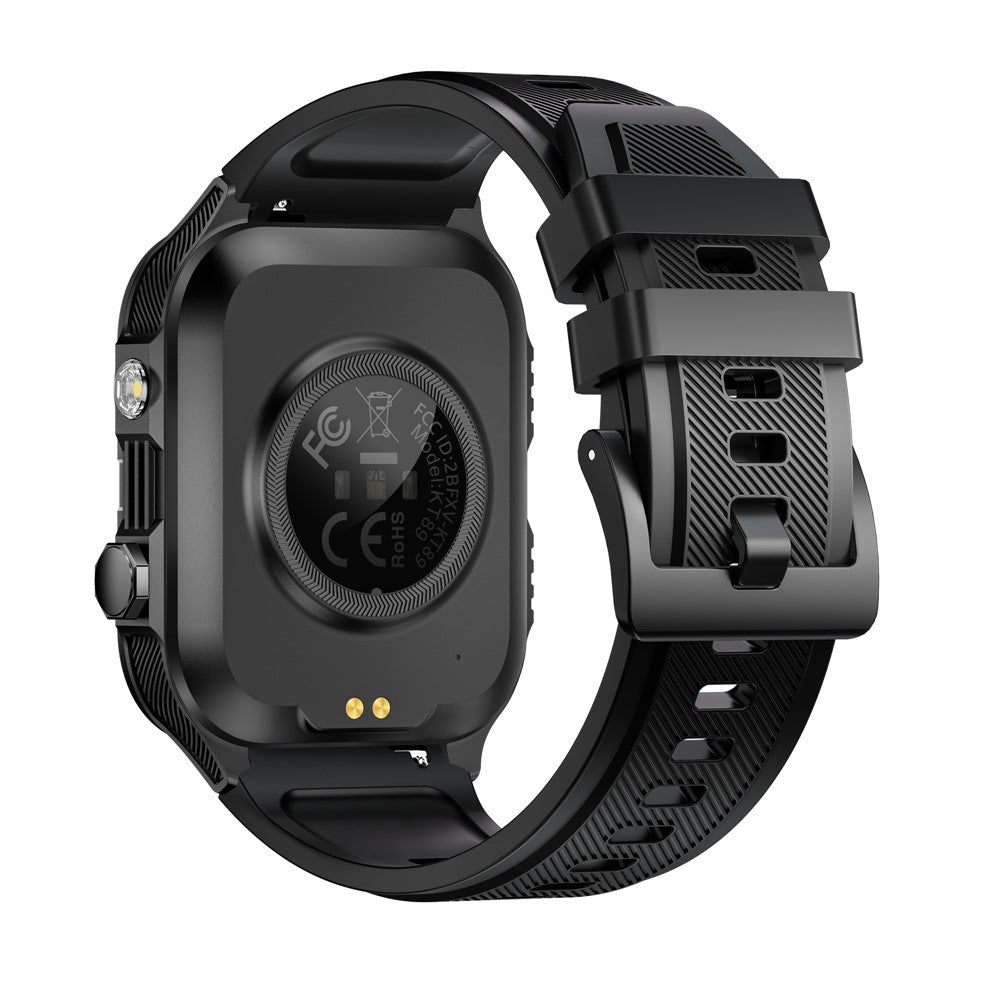KT89 1.96 Inch IPS Screen Rugged Smartwatch for Outdoor Sports Waterproof Heart Rate Sleep Monitor