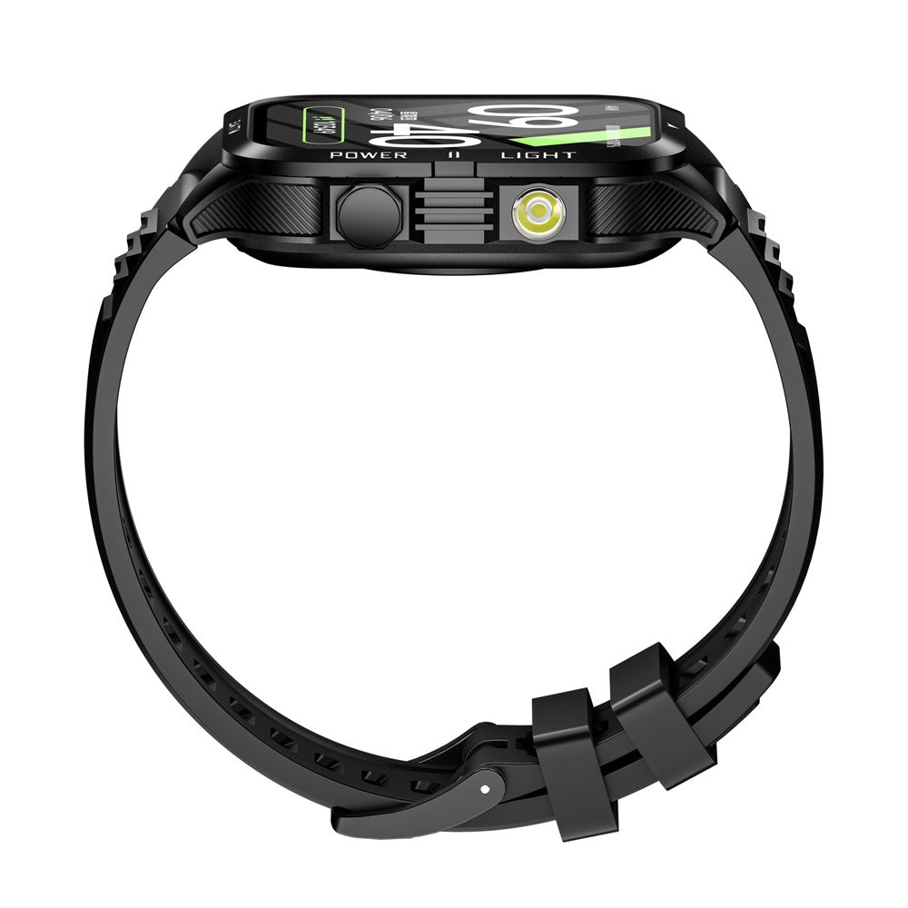 KT89 1.96 Inch IPS Screen Rugged Smartwatch for Outdoor Sports Waterproof Heart Rate Sleep Monitor