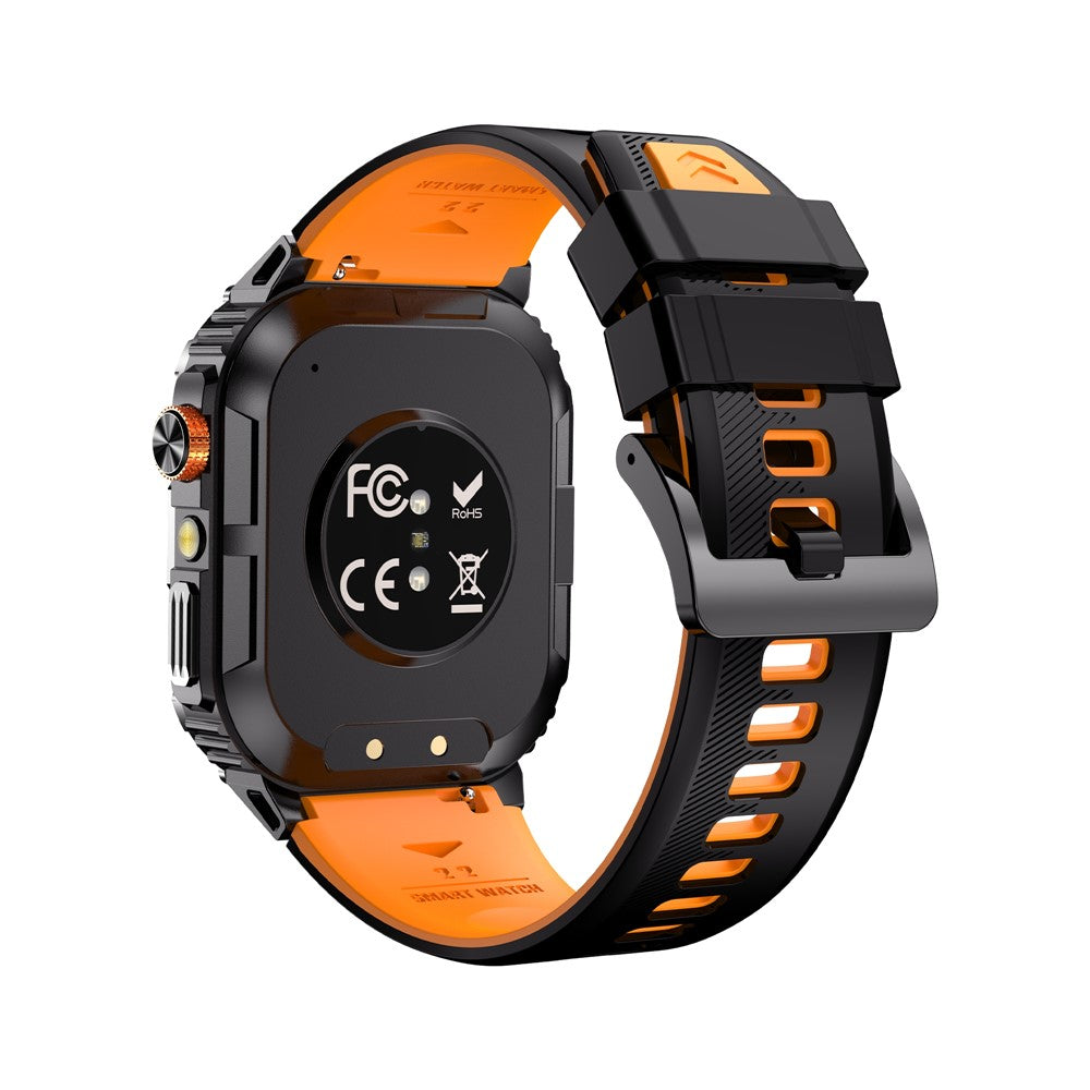 YK12 IP68 Waterproof 2.0 Inch HD Screen Health Monitoring Sports Smart Watch for Android  /  iOS