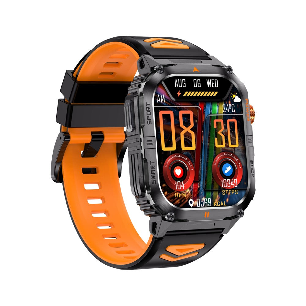 YK12 IP68 Waterproof 2.0 Inch HD Screen Health Monitoring Sports Smart Watch for Android  /  iOS