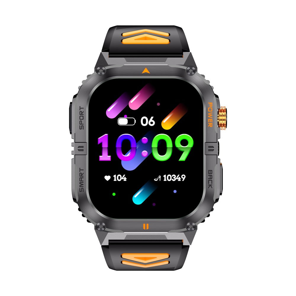 YK12 IP68 Waterproof 2.0 Inch HD Screen Health Monitoring Sports Smart Watch for Android  /  iOS