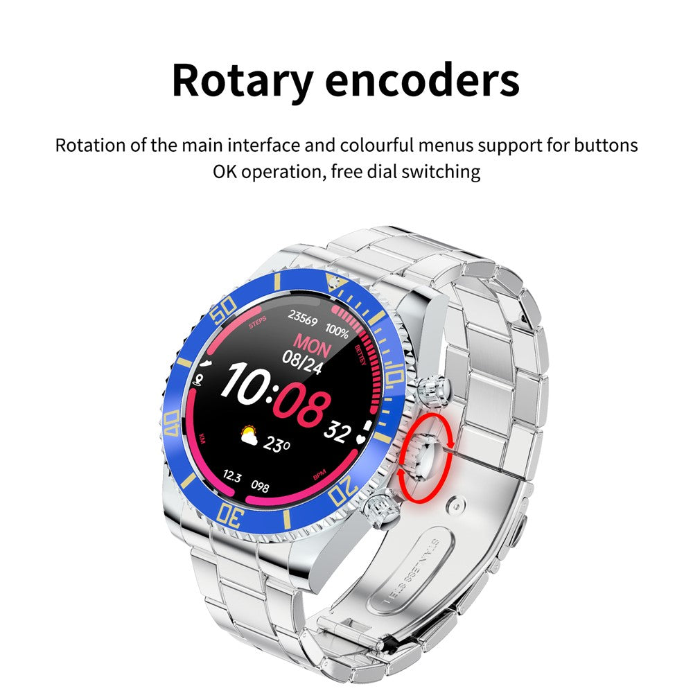 AW12 1.3 Inch HD Screen Smart Watch IP67 Waterproof Health Monitor Multi-Sport Modes Wristwatch