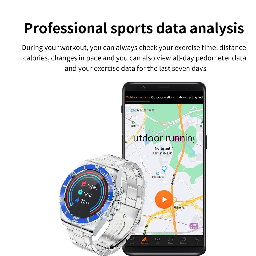 AW12 1.3 Inch HD Screen Smart Watch IP67 Waterproof Health Monitor Multi-Sport Modes Wristwatch