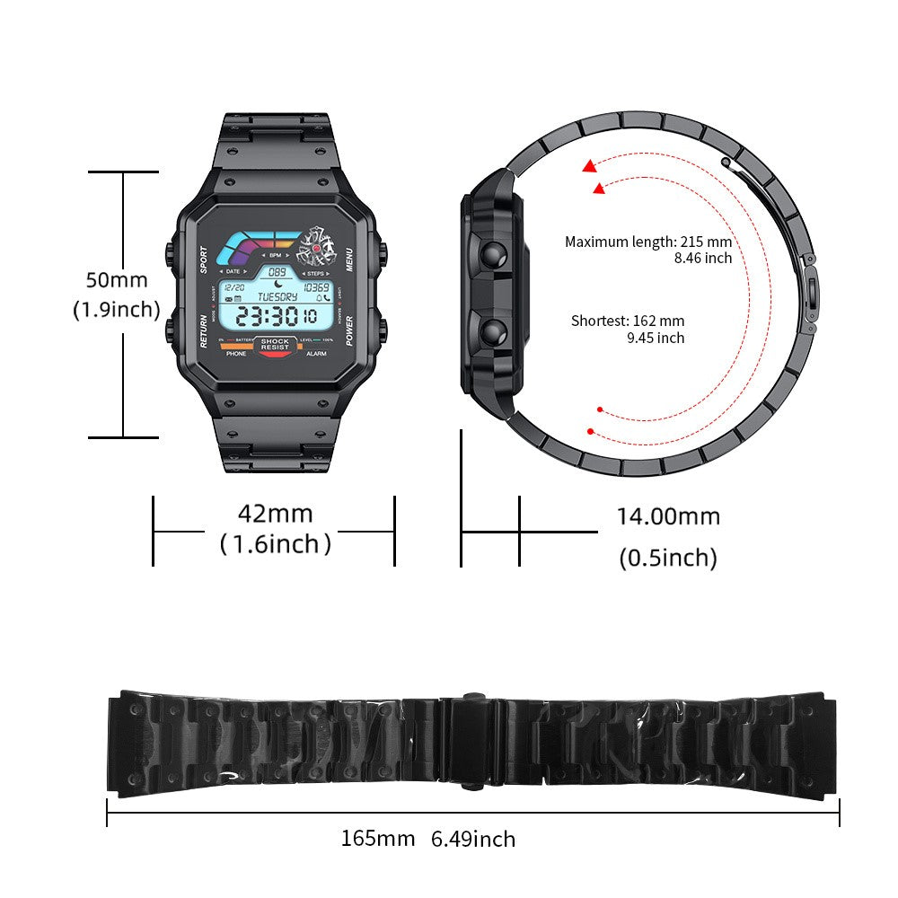 AW38 Smart Watch 1.54 Inch Health Monitor Bluetooth-compatible Call Fitness Tracker Multi-Sport Modes Wristwatch