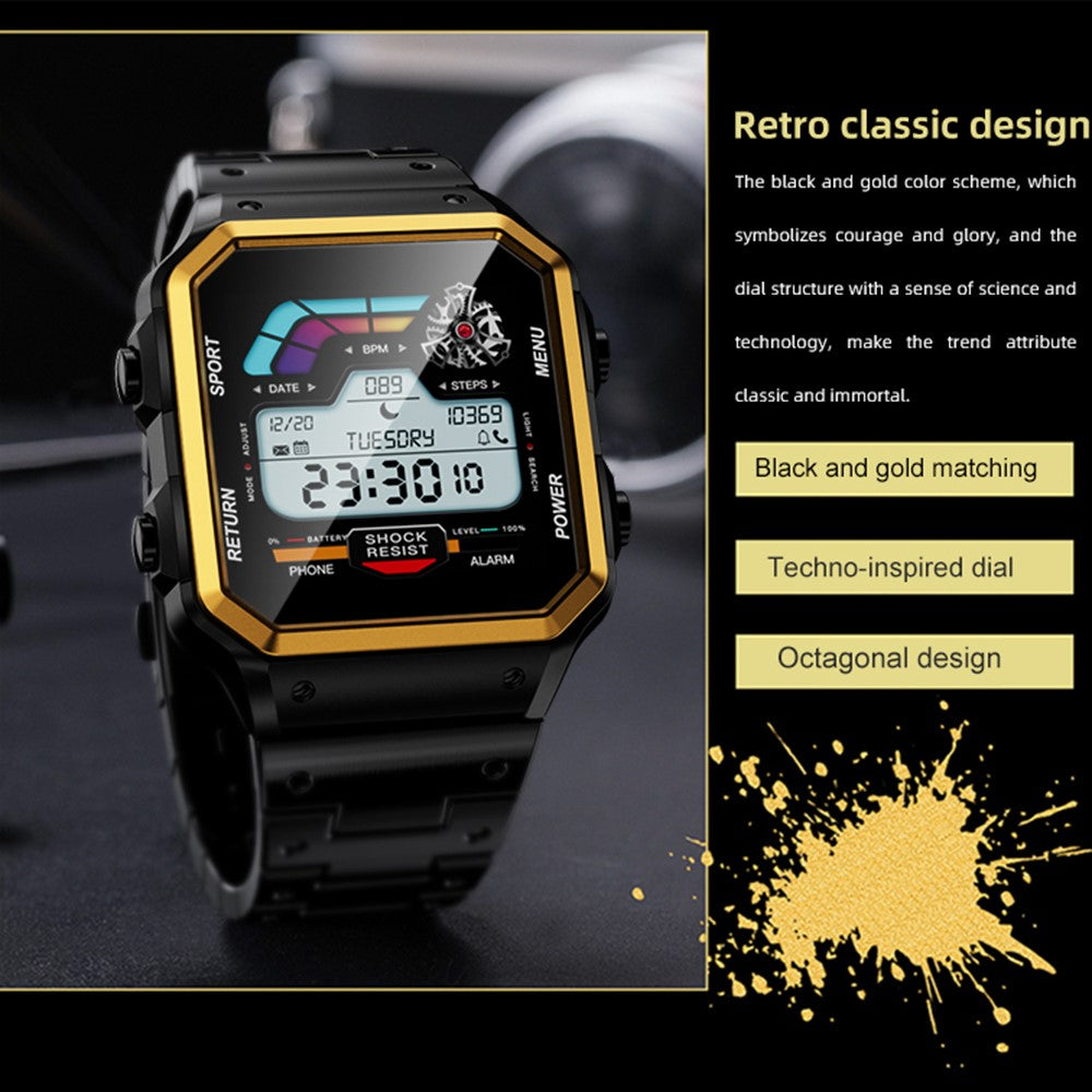 AW38 Smart Watch 1.54 Inch Health Monitor Bluetooth-compatible Call Fitness Tracker Multi-Sport Modes Wristwatch