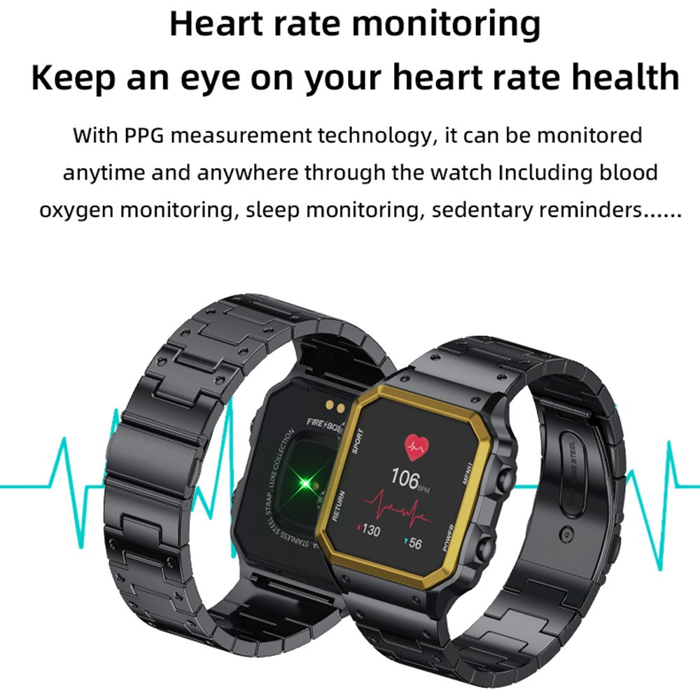 AW38 Smart Watch 1.54 Inch Health Monitor Bluetooth-compatible Call Fitness Tracker Multi-Sport Modes Wristwatch