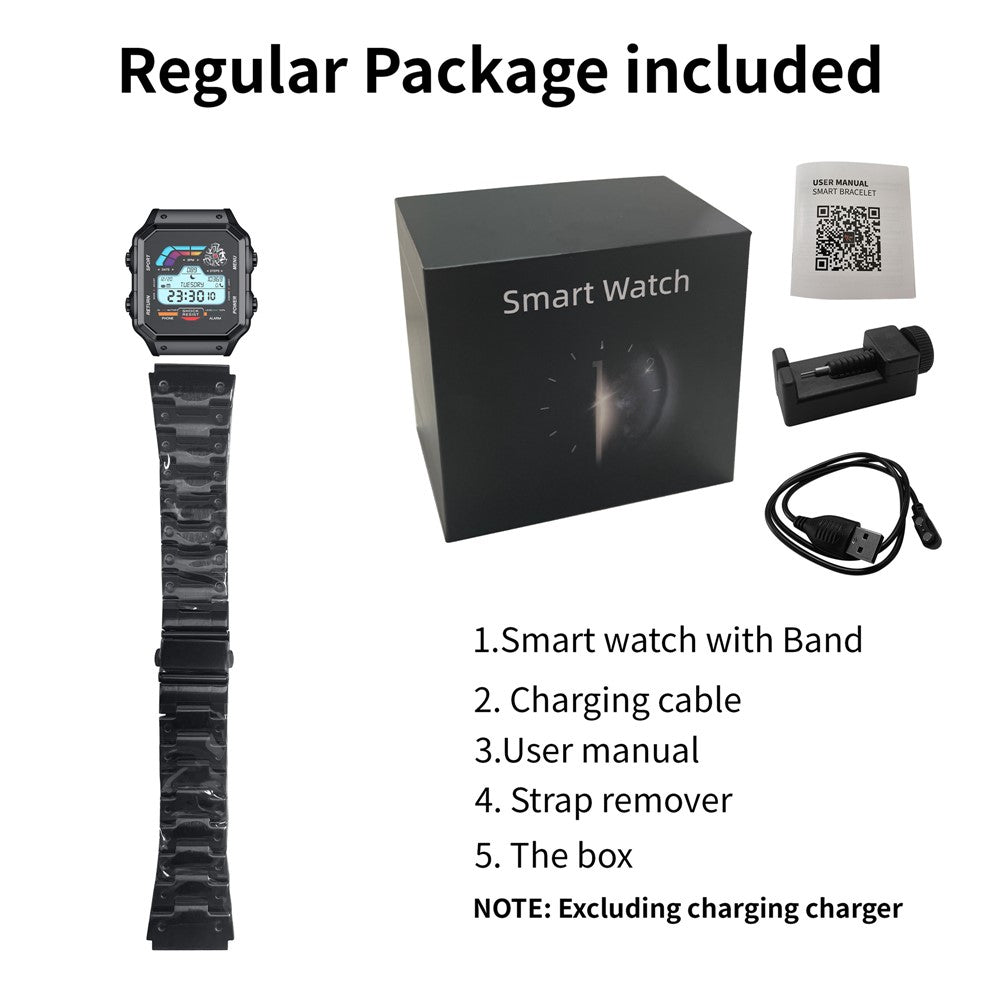 AW38 Smart Watch 1.54 Inch Health Monitor Bluetooth-compatible Call Fitness Tracker Multi-Sport Modes Wristwatch