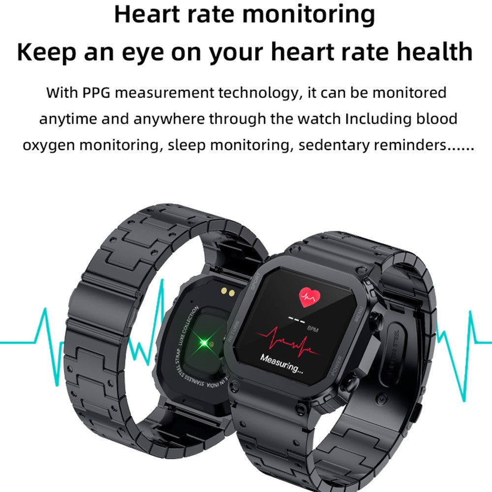 AW39 1.54 Inch Touch Screen Smart Watch Health Monitoring Bluetooth-compatible Call Fitness Tracker