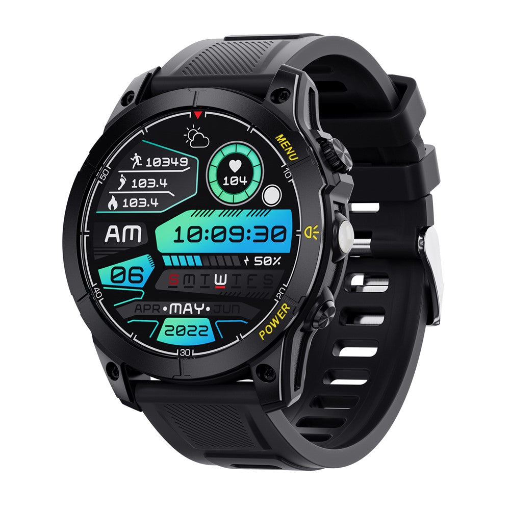 AW45 1.39 Inch Outdoor Sports Smart Watch Bluetooth-compatible Call Health Monitoring Watch with Compass LED Flashlight