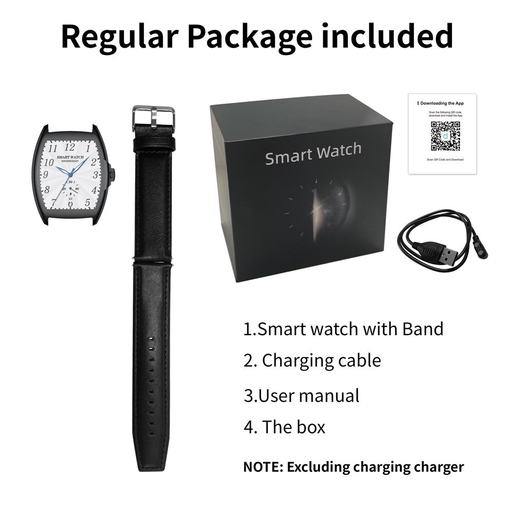 AW73 1.77 Inch Multi-Sport Modes Business Smart Watch Health Monitoring Bluetooth-compatible Calling Wristwatch