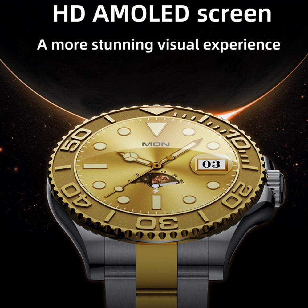 AW46 1.32 Inch AMOLED HD Screen Smart Watch Bluetooth-compatible Call Health Monitoring Fitness Tracker