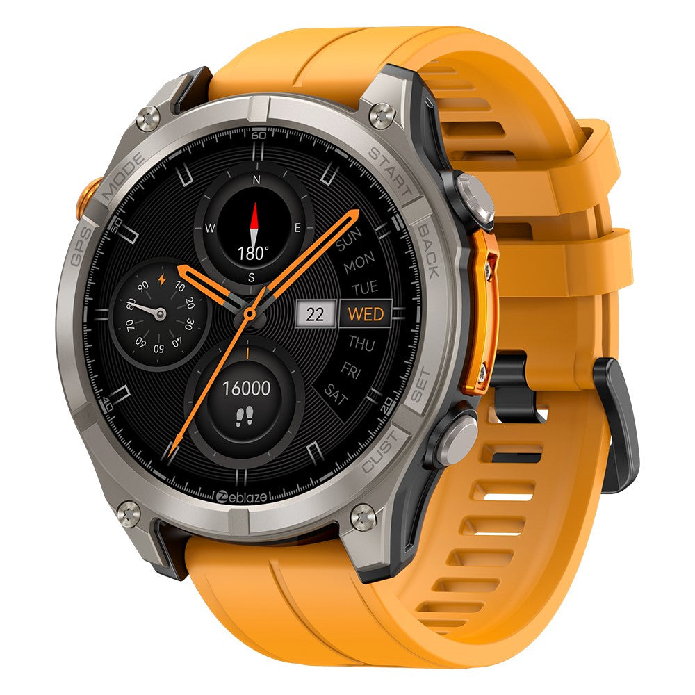 ZEBLAZE Stratos 4 GPS Sports Smart Watch – 1.43" AMOLED & Flashlight