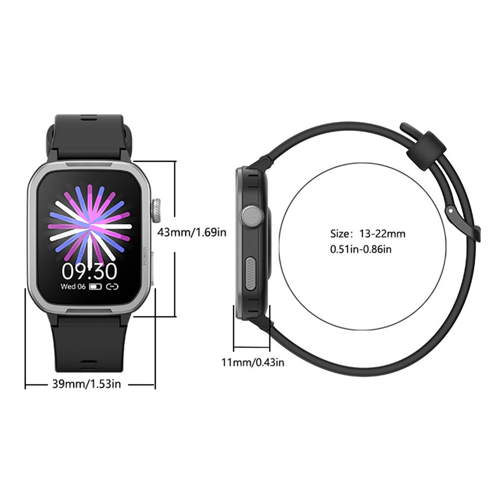 H96 For Kids Smart Watch Waterproof 1.5 Inch Large Screen Heart Rate Sleep Monitoring Wristwatch