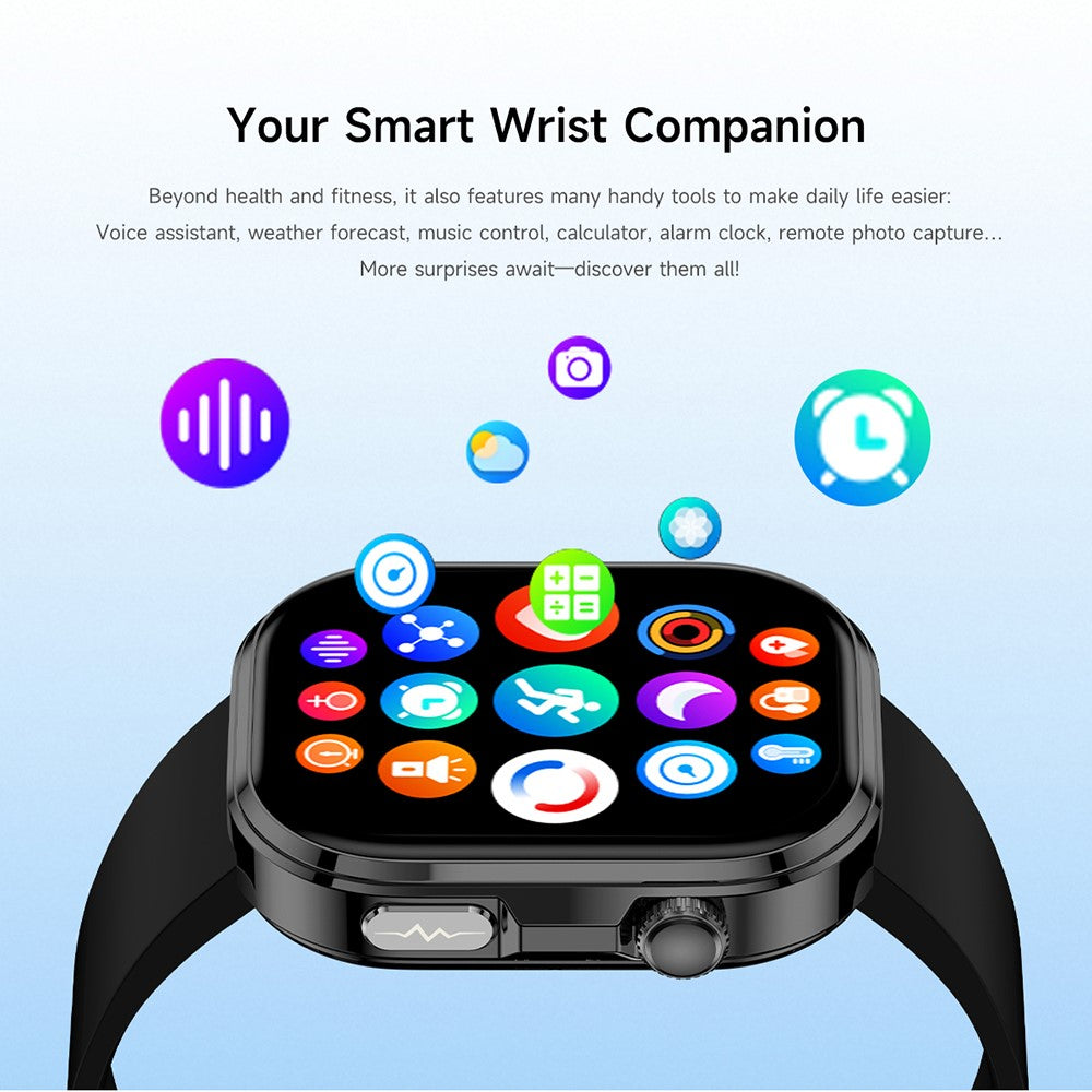 GE52 Smart Watch 1.88 Inch HD Screen ECG Heart Health Monitor Bluetooth-compatible Calling Fitness Tracker