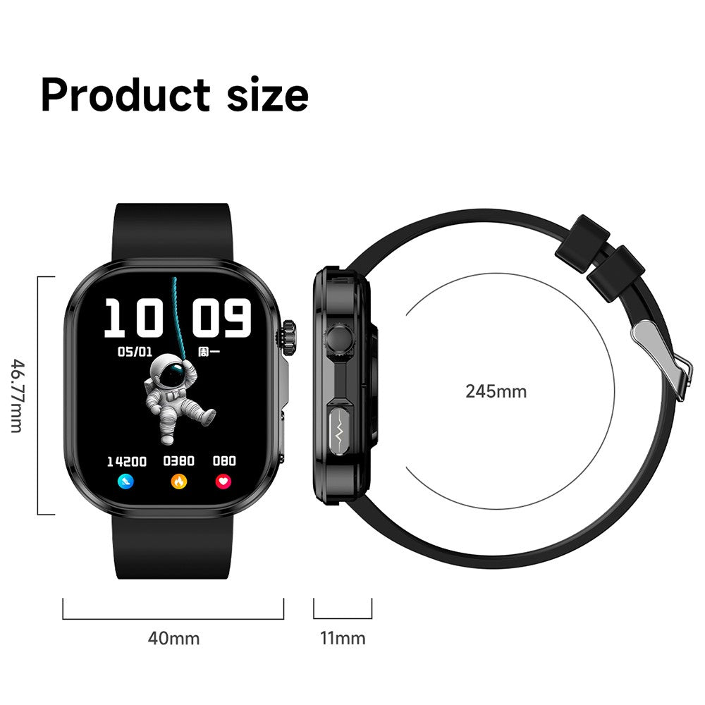 GE52 Smart Watch 1.88 Inch HD Screen ECG Heart Health Monitor Bluetooth-compatible Calling Fitness Tracker