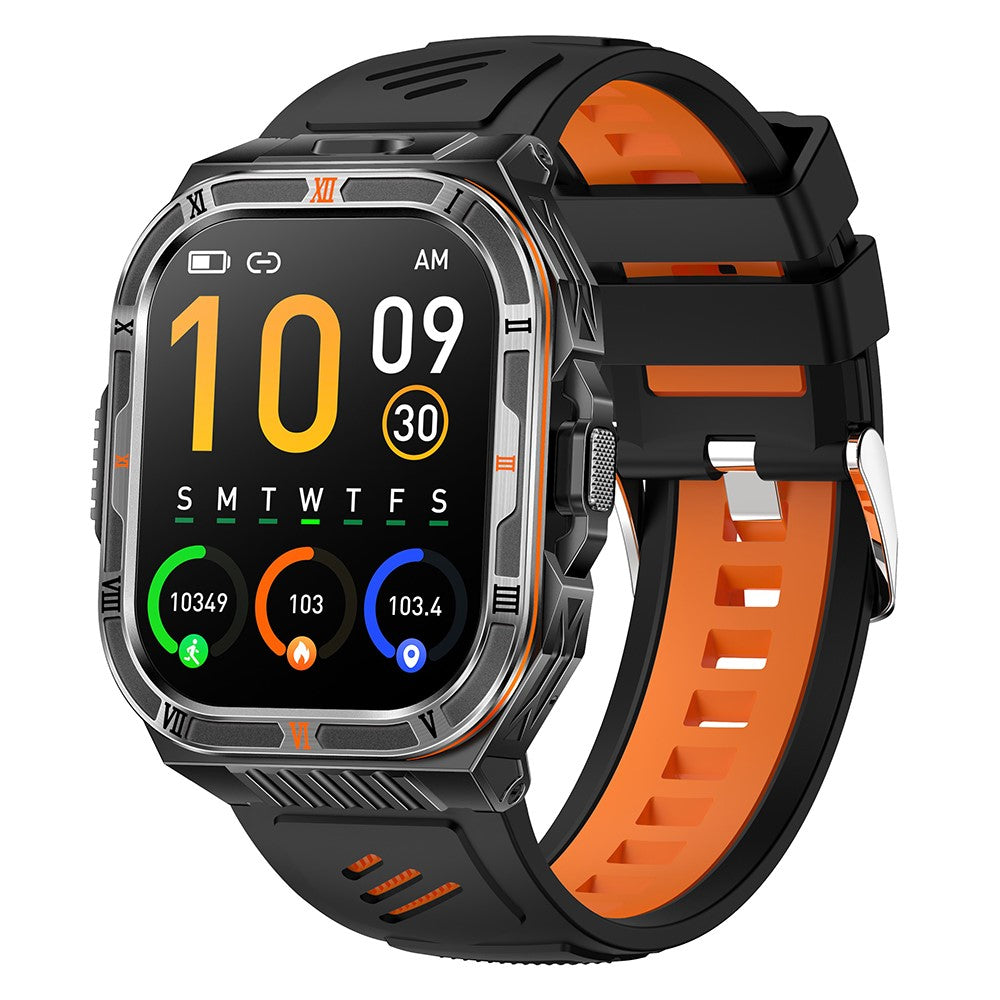 HT38 2.01 Inch IPS Screen Smart Watch for Outdoor Sports IP68 Waterproof Health Monitor Bluetooth-compatible Calling Wristwatch