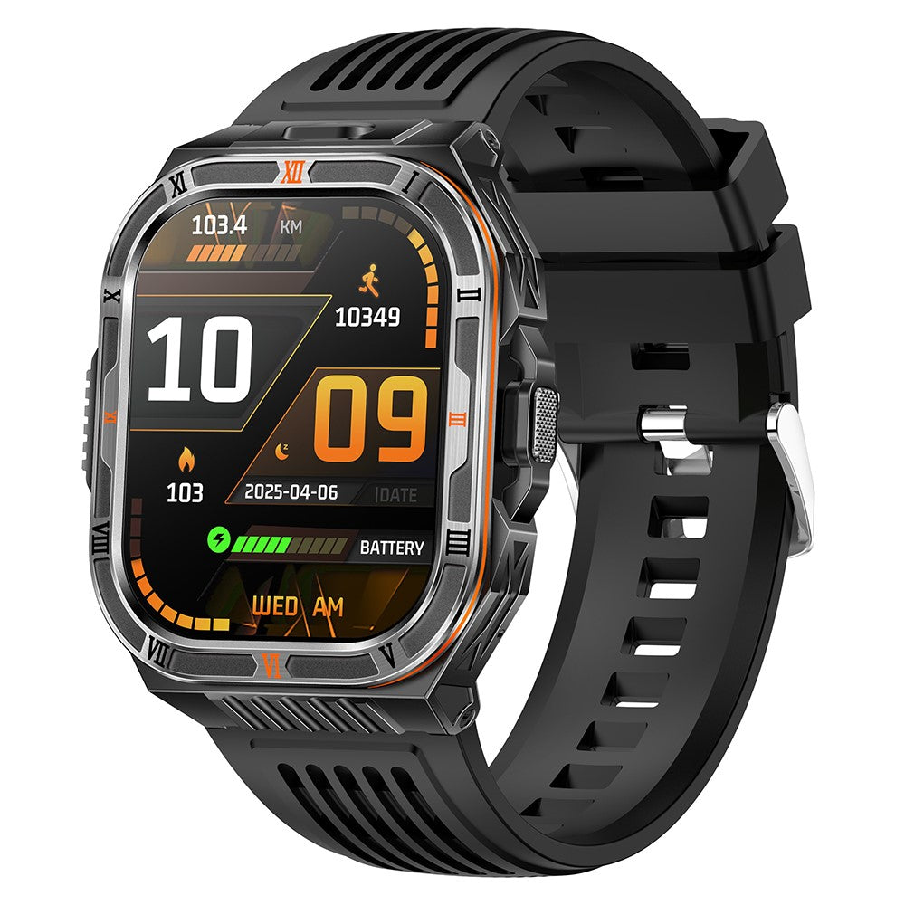 HT38 2.01 Inch IPS Screen Smart Watch for Outdoor Sports IP68 Waterproof Health Monitor Bluetooth-compatible Calling Wristwatch