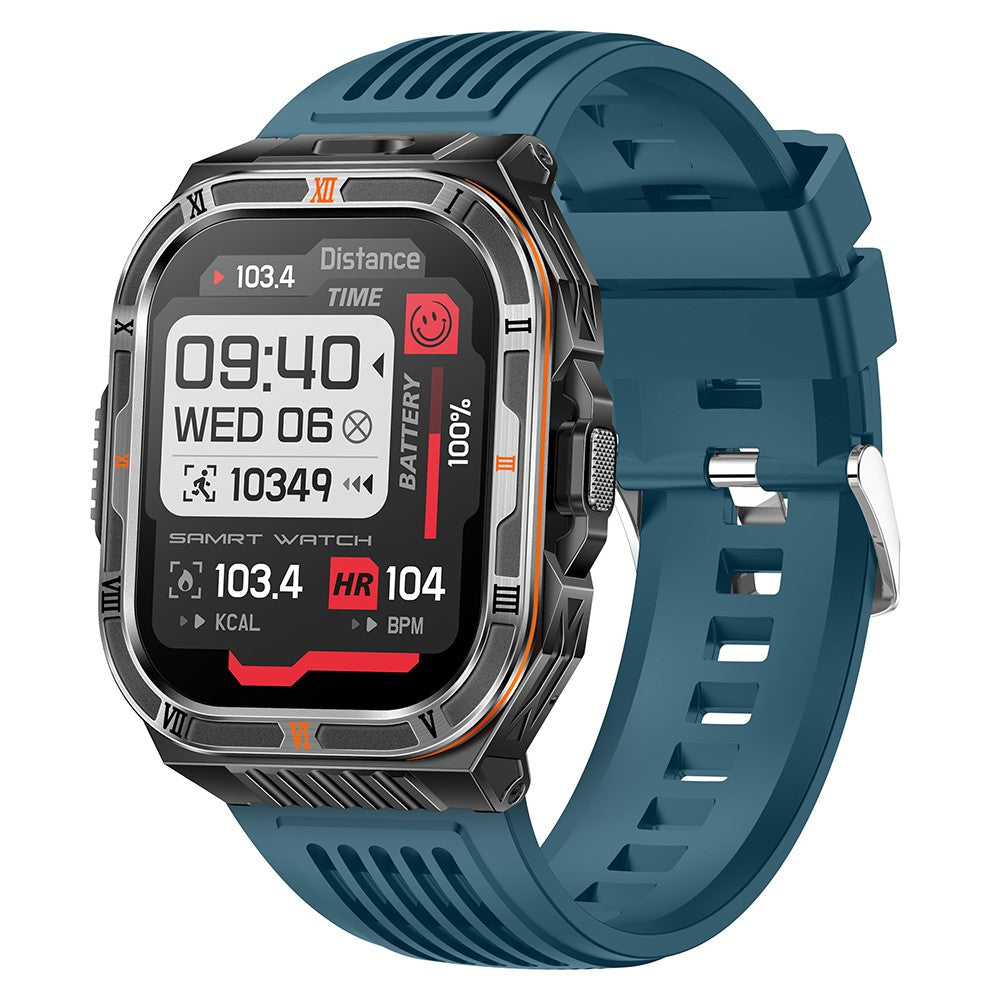 HT38 2.01 Inch IPS Screen Smart Watch for Outdoor Sports IP68 Waterproof Health Monitor Bluetooth-compatible Calling Wristwatch