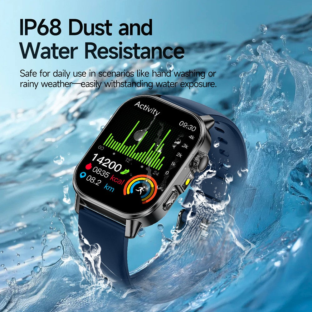 ET571 For Outdoor Sports 2.0 Inch Smart Watch ECG Blood Oxygen Monitor Bluetooth-compatible Calling Fitness Tracker