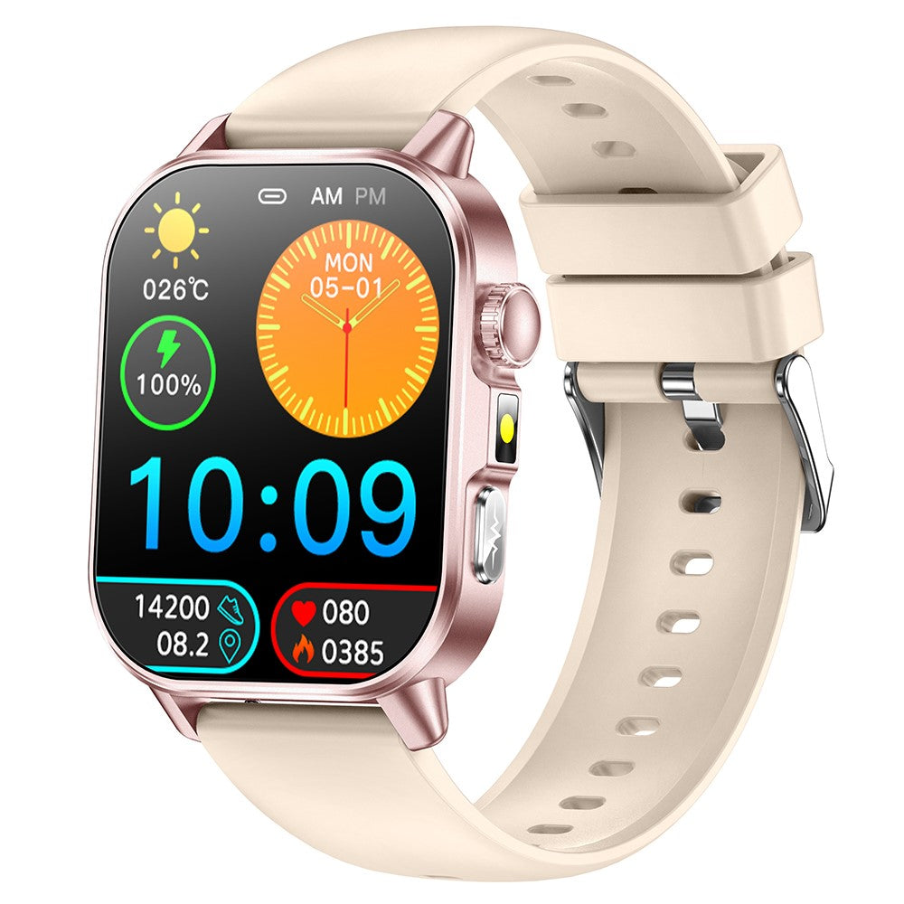 ET571 For Outdoor Sports 2.0 Inch Smart Watch ECG Blood Oxygen Monitor Bluetooth-compatible Calling Fitness Tracker