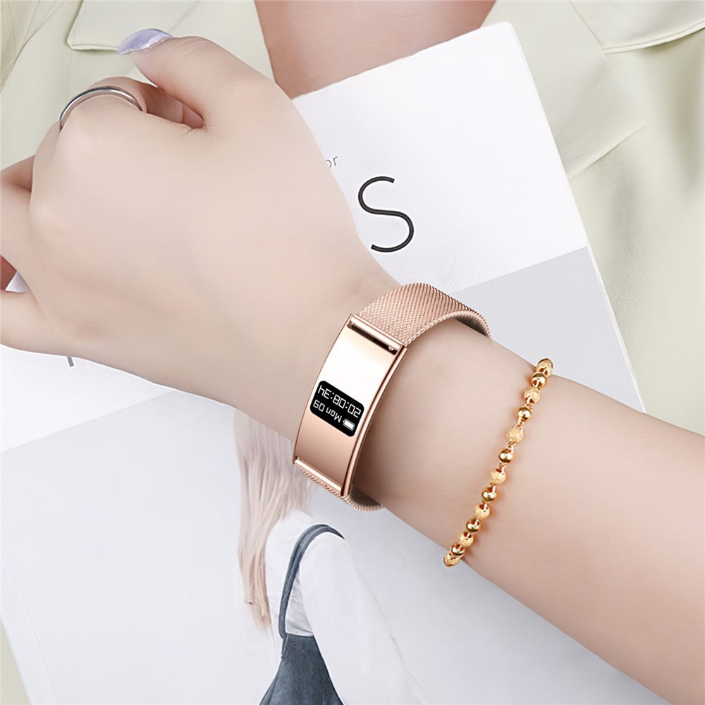 B8 2.8mm Ultra-Thin Smart Watch Bluetooth-Compatible IPX8 Waterproof Health Monitoring Sport Watch