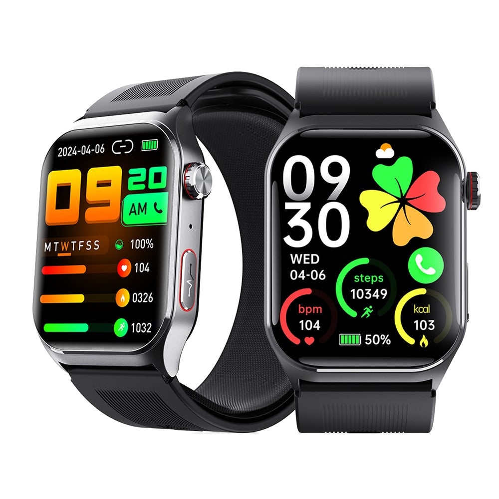 F520 Air Pump Blood Pressure Smart Watch Heart Rate Sleep Monitor Watch with SOS Fall Alarm Voice Broadcast