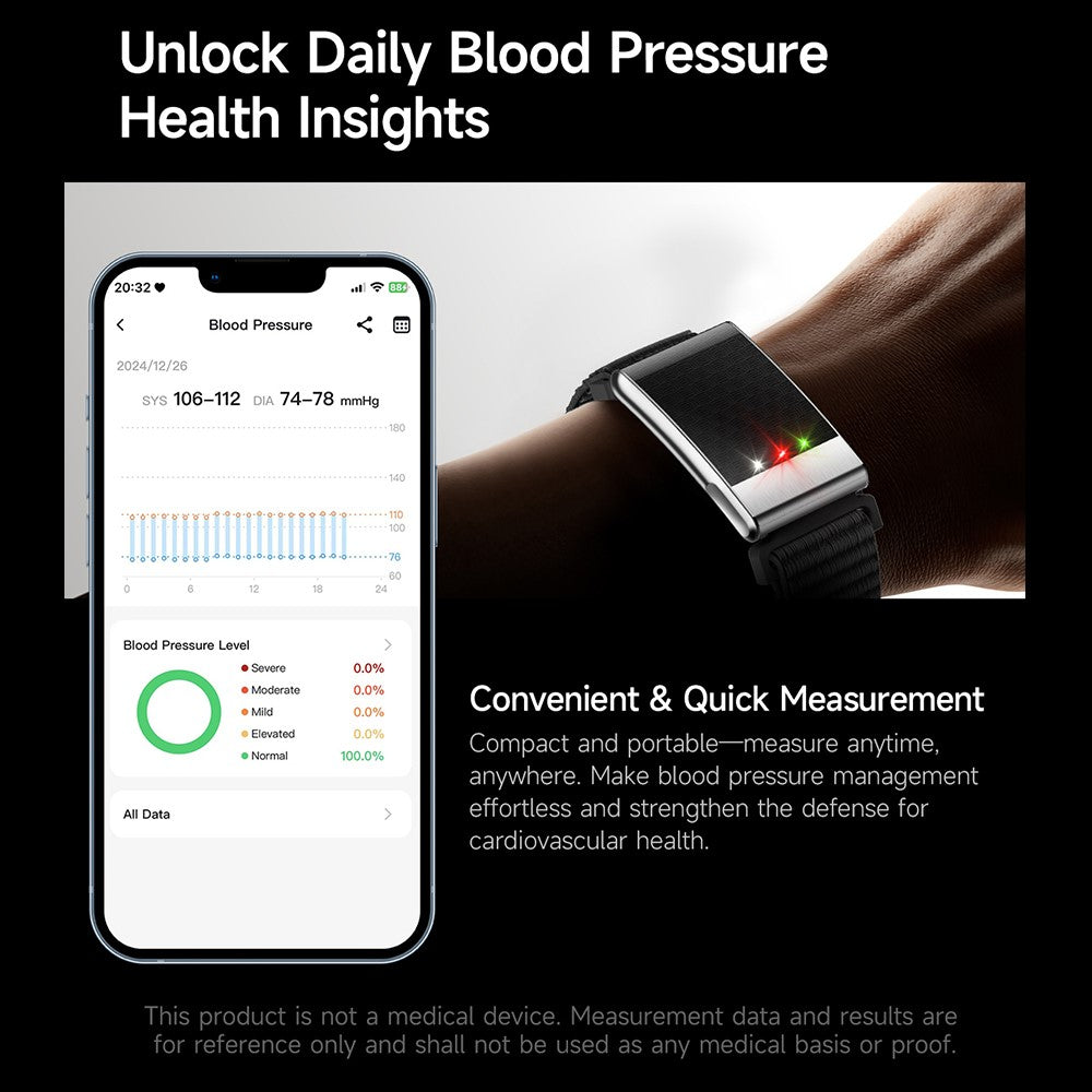 E900 Screenless Fitness Smart Watch ECG Heart Rate Monitor Blood Oxygen Tracker Sports Bracelet