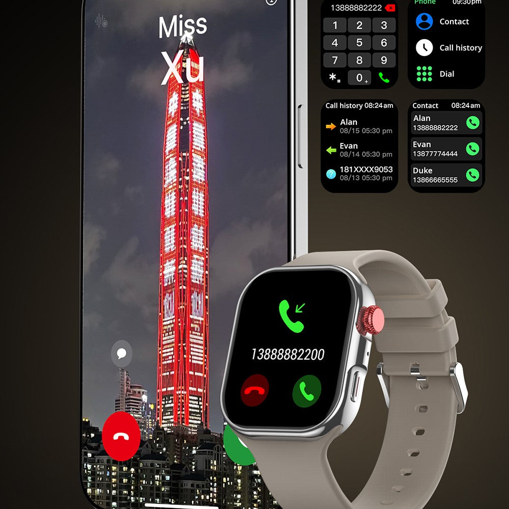 CY39 Multiple Sports Modes Fitness Tracker Health Monitoring 2.02 Inch HD Screen Smart Watch