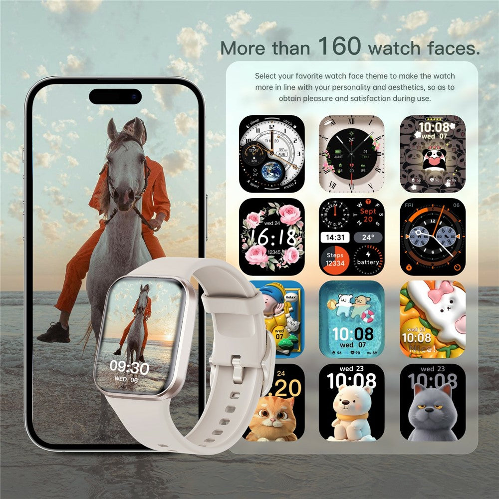Q23Pro 1.83 Inch TFT Color Screen Bluetooth-compatible Smart Watch Health Monitor Fitness Tracker for Android / iOS