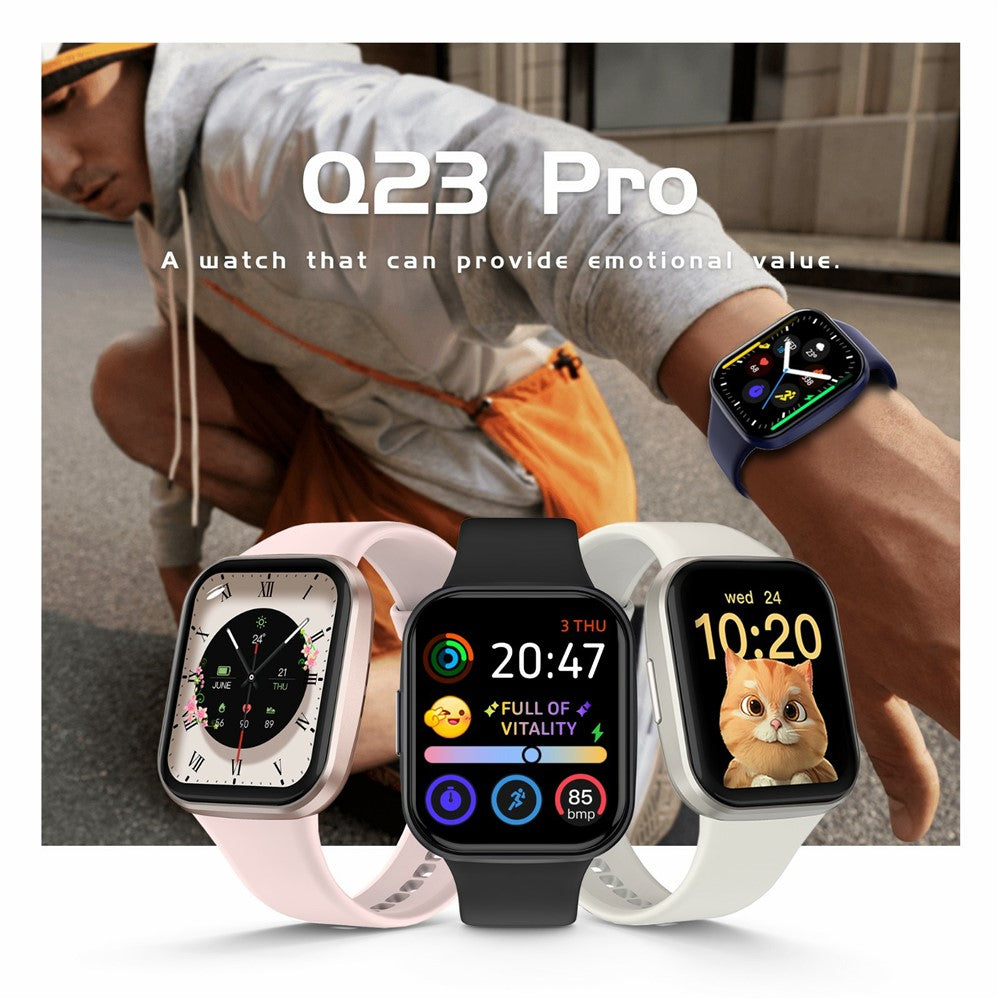 Q23Pro 1.83 Inch TFT Color Screen Bluetooth-compatible Smart Watch Health Monitor Fitness Tracker for Android / iOS