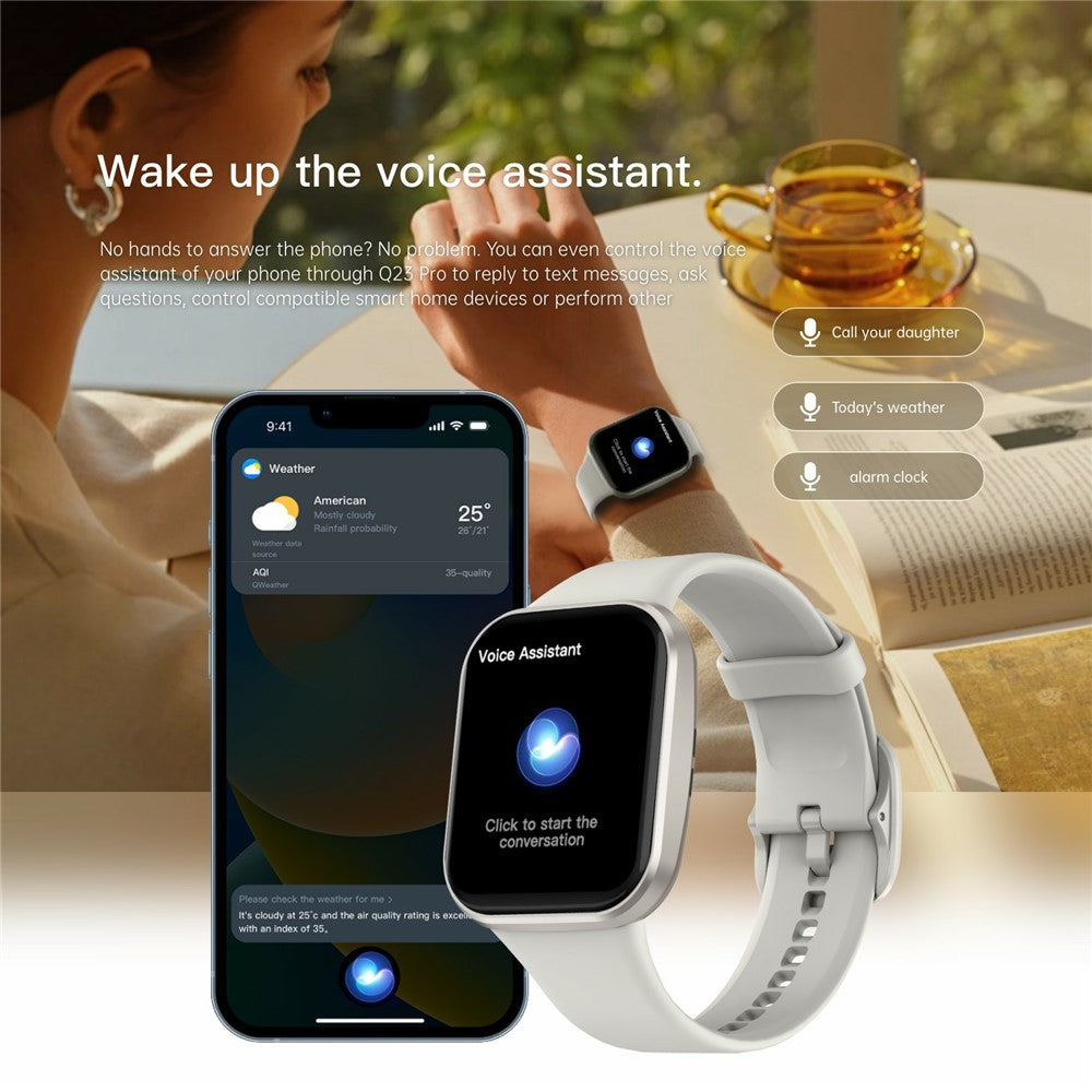 Q23Pro 1.83 Inch TFT Color Screen Bluetooth-compatible Smart Watch Health Monitor Fitness Tracker for Android / iOS