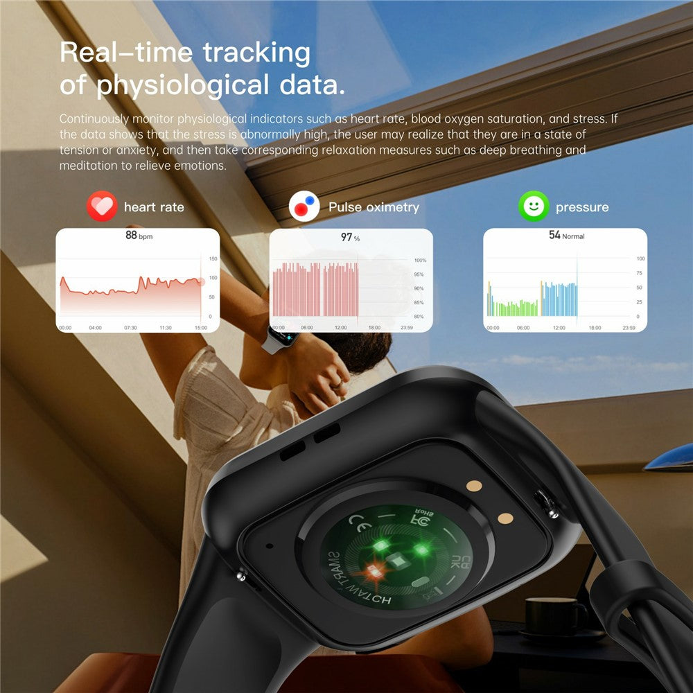 Q23Pro 1.83 Inch TFT Color Screen Bluetooth-compatible Smart Watch Health Monitor Fitness Tracker for Android / iOS