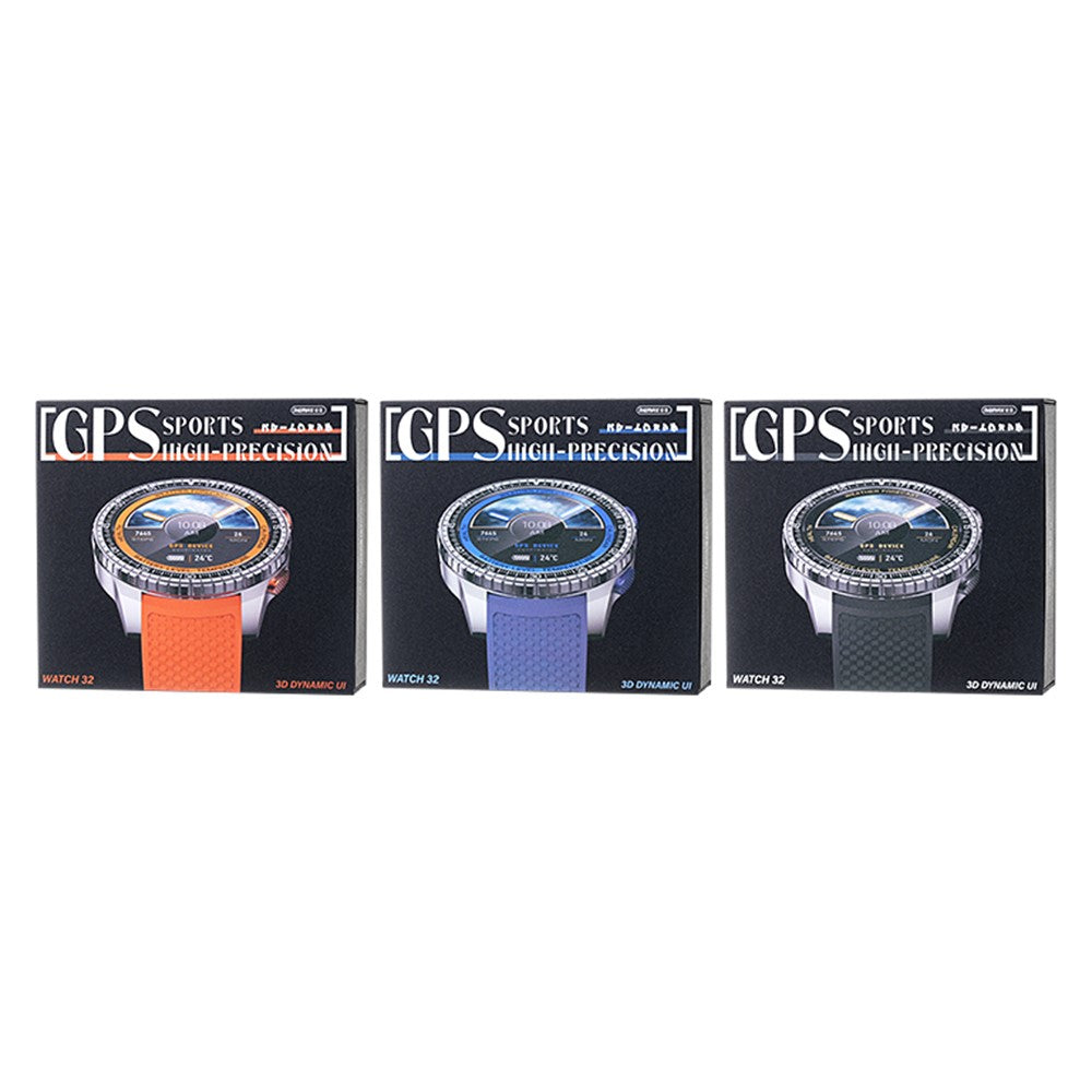 REMAX WATCH32 5ATM Waterproof GPS Smart Watch 100+ Sport Modes 1.43 Inch AMOLED Screen Wristwatch