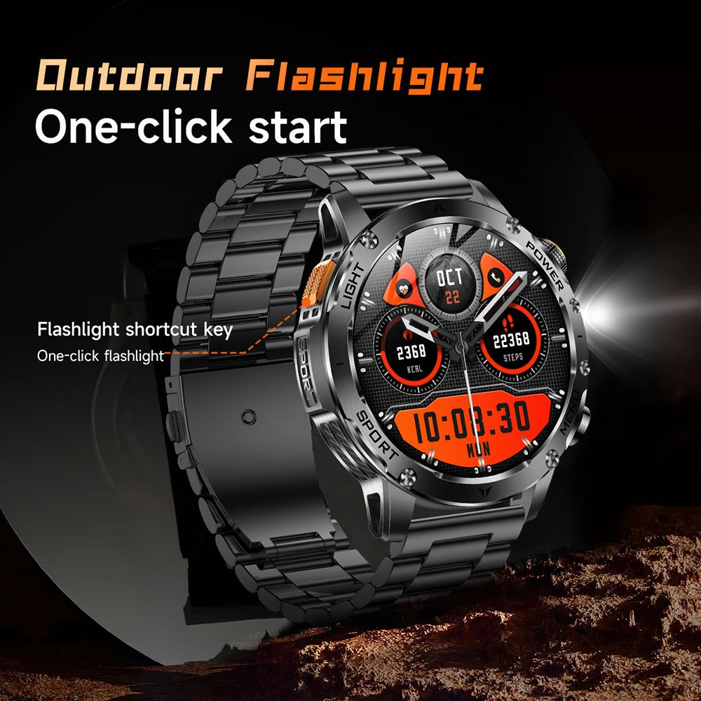 AK87 Smart Watch 1.7-inch HD Screen Outdoor Sports Bracelet with BT Calling, Health Monitoring