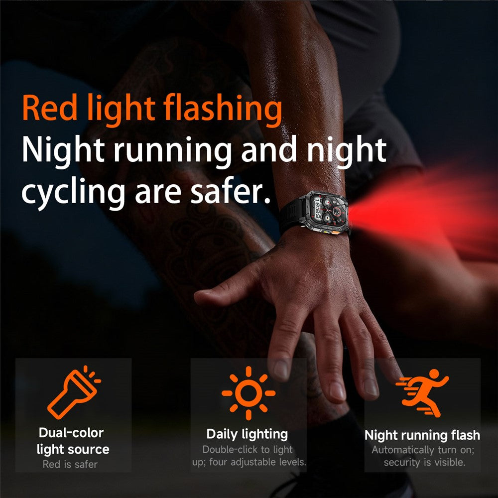AK103 Smart Watch 2.01 Inch HD Screen Bluetooth-compatible Call 100+ Sports Modes Waterproof Fitness Tracker
