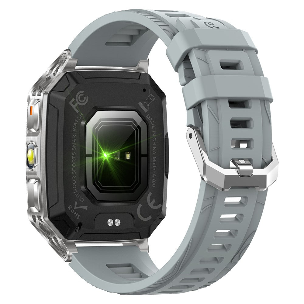 AK86 2.01 Inch HD Screen Smart Watch Heart Rate Blood Oxygen Monitor Bluetooth-compatible Calling Sports Wristwatch