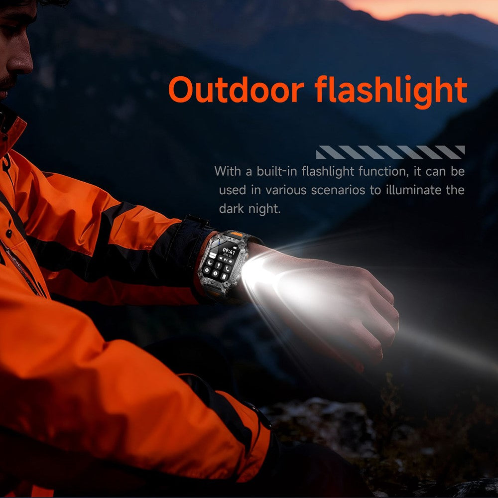 AK86 2.01 Inch HD Screen Smart Watch Heart Rate Blood Oxygen Monitor Bluetooth-compatible Calling Sports Wristwatch