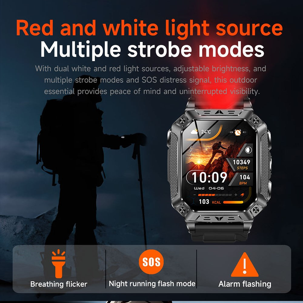 AK86 2.01 Inch HD Screen Smart Watch Heart Rate Blood Oxygen Monitor Bluetooth-compatible Calling Sports Wristwatch
