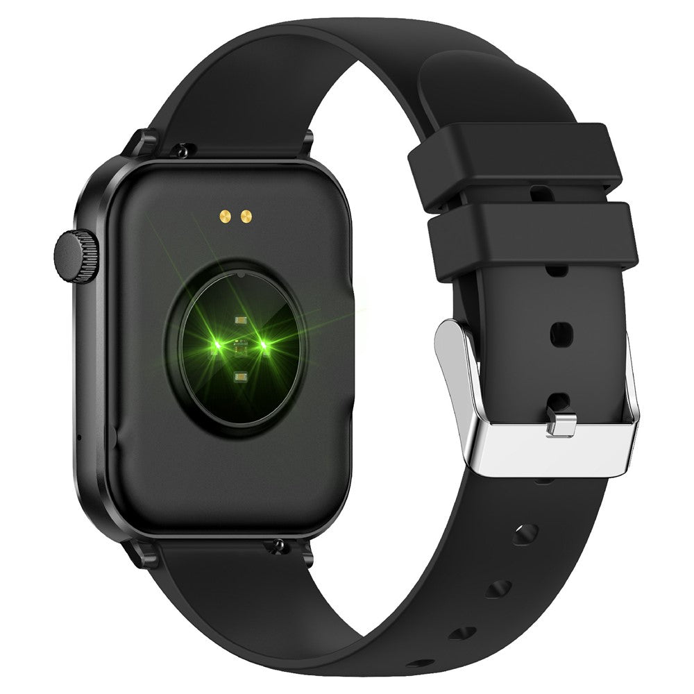 V82 Smart Watch 1.85 Inch AMOLED HD Display Fitness Health Bracelet with BT Calling, Silicone Strap