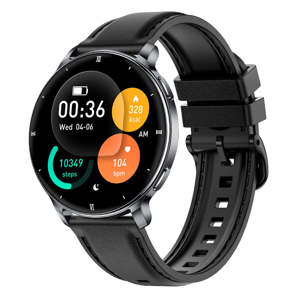 HT39 1.32 inch AMOLED Smart Watch BT Call Electric Band with Heart Rate Blood Pressure Monitoring