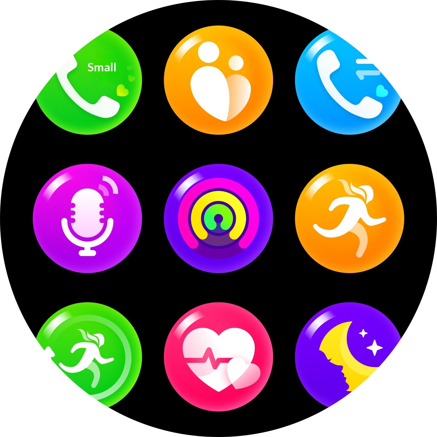 HT39 1.32 inch AMOLED Smart Watch BT Call Electric Band with Heart Rate Blood Pressure Monitoring